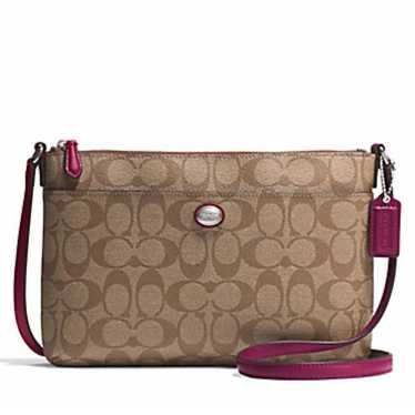 Coach signature crossbody bag