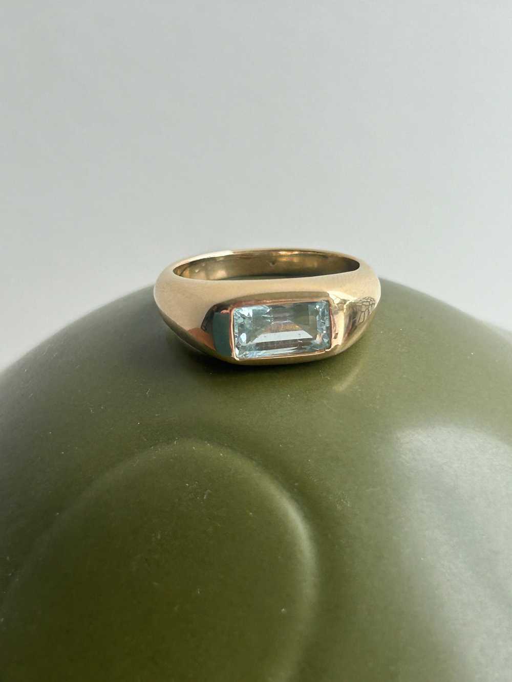 Aquamarine Aura Ring - image 2