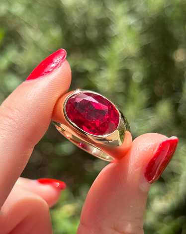 Mega Ruby Aura Ring