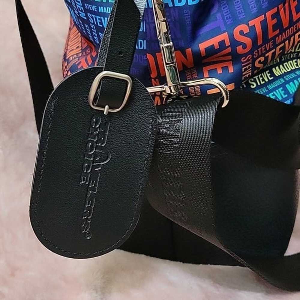 Steve Madden Designer Rainbow Logo Purse/Weekende… - image 12