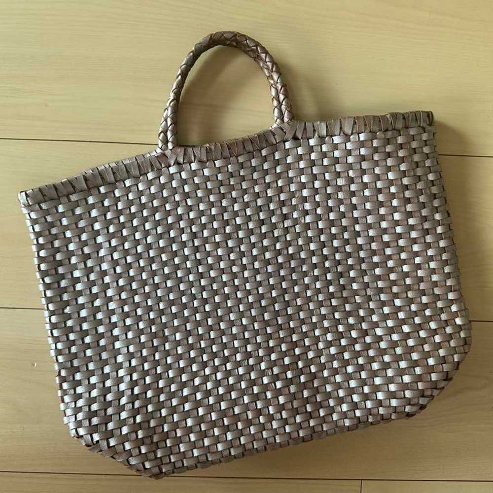 Mesh Leather Bag, Mesh Leather Tote Bag, Mesh Lea… - image 2