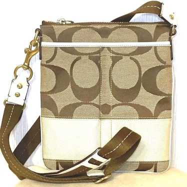 Coach crossbody bag in brown, small size, a classi