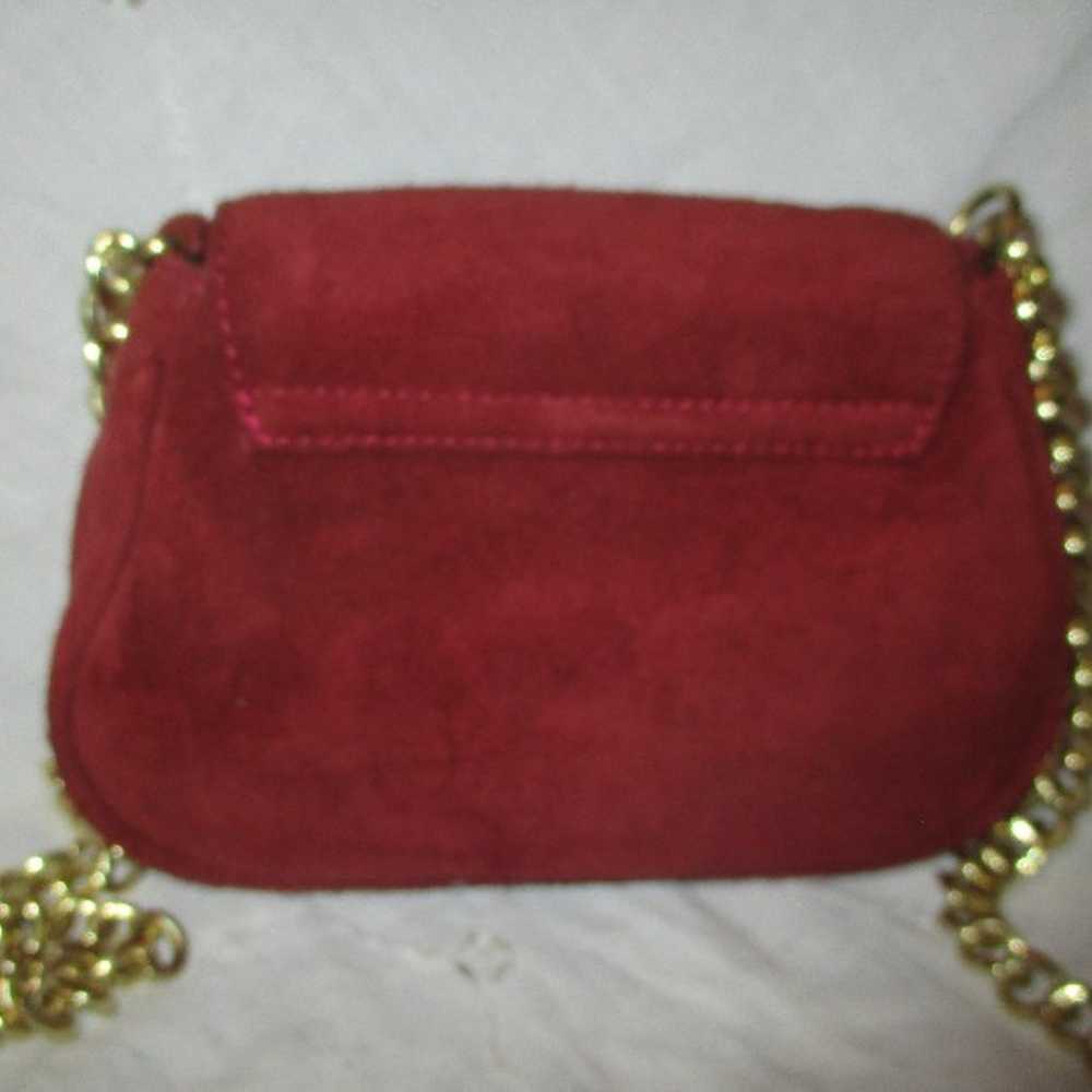 Talbots vintage burgundy suede shoulder/crossbody… - image 6