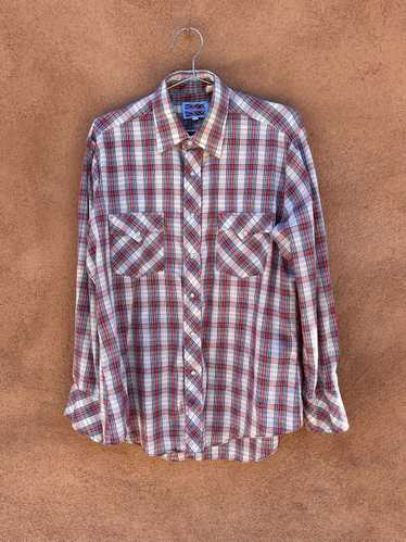 1980's Pardners Western Pearl Snap Plaid Shirt - image 1