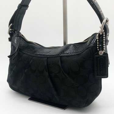 Coach Signature Shoulder Bag One Shoulder Black