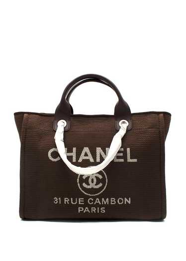 Managed by hewi Chanel Brown Deauville Tote Bag