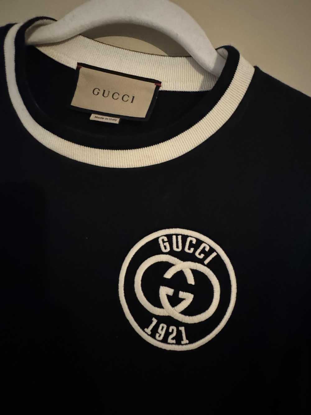 Product Details Gucci Midnight Blue Embroidered T… - image 2