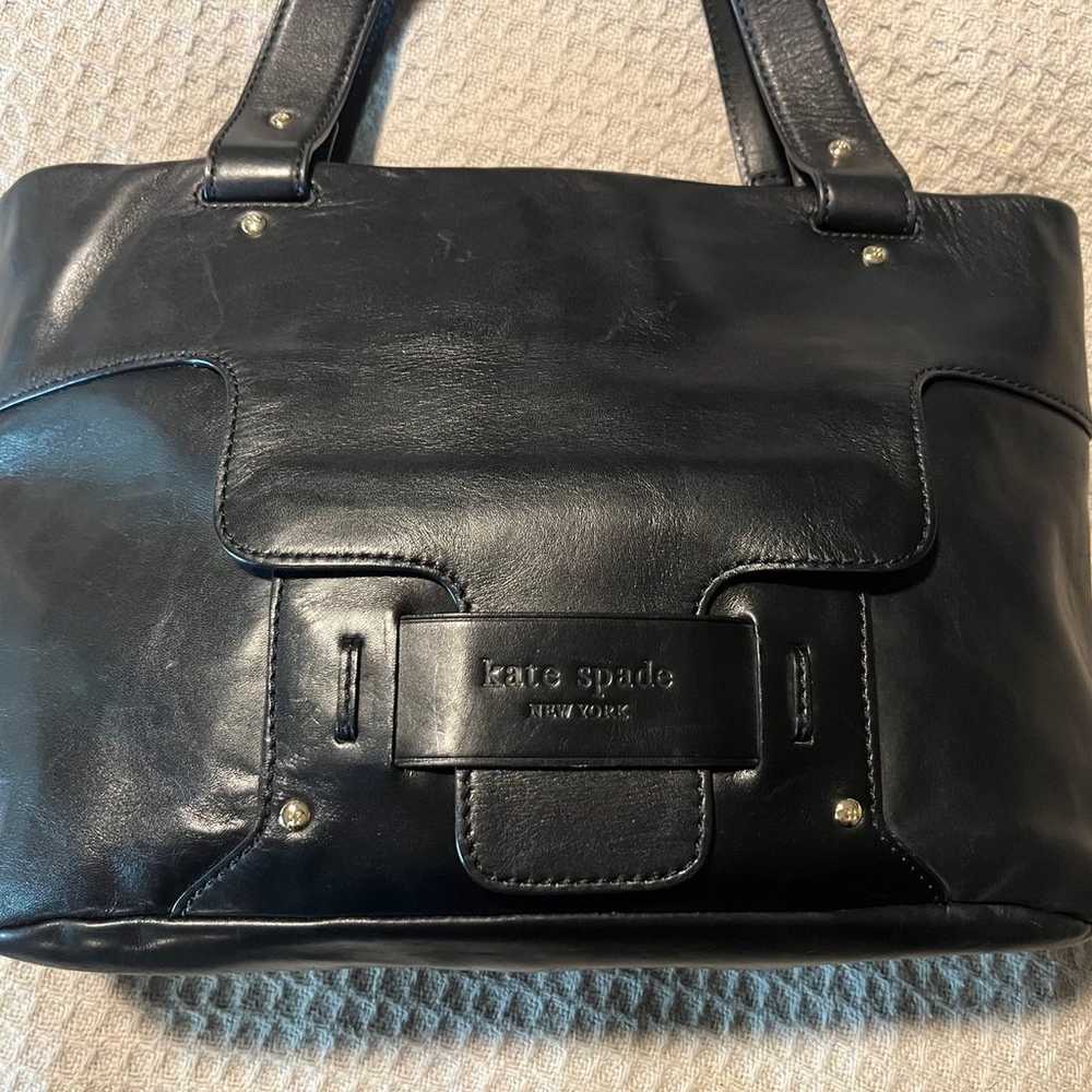 KATE SPADE New York Black Leather Savona Paige Ho… - image 2