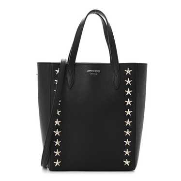 JIMMY CHOO Soft Grainy Calfskin Star Studded Mini 