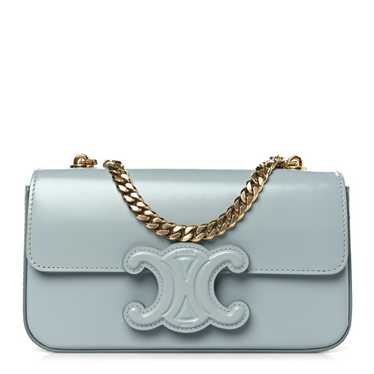 CELINE Shiny Calfskin Cuir Triomphe Chain Shoulde… - image 1