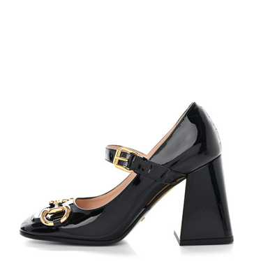 GUCCI Patent Womens Horsebit Mid-Heel Mary Jane P… - image 1