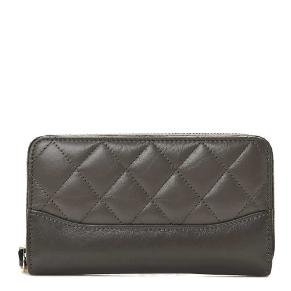 CHANEL Aged Calfskin Quilted Small Gabrielle Zip … - image 1