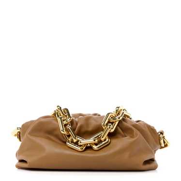 BOTTEGA VENETA Calfskin The Pouch Chain Teak