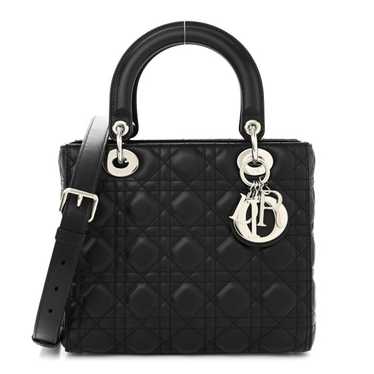 CHRISTIAN DIOR Lambskin Cannage Medium Lady Dior B