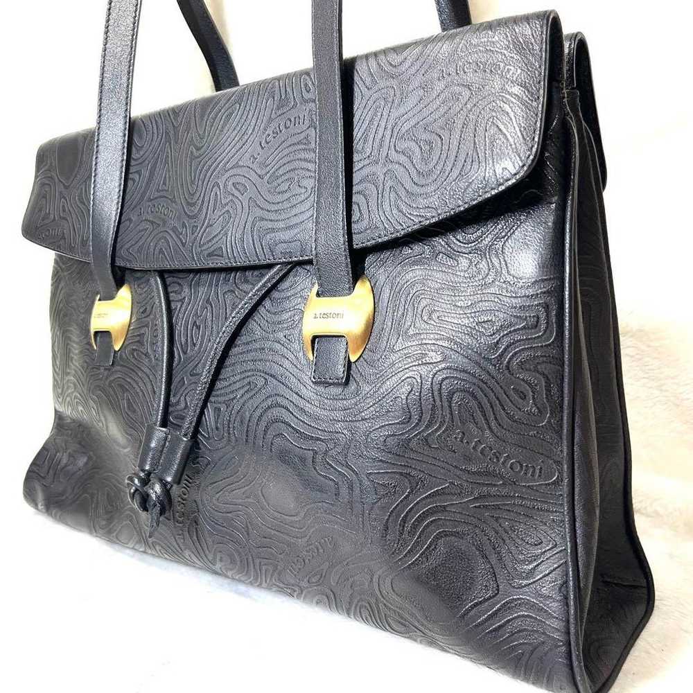 Testoni Business Bag Tote Bag Leather - image 1