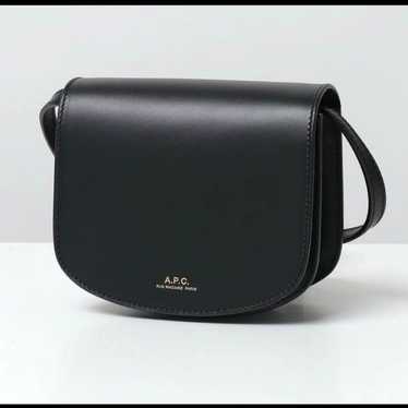 A.P.C. Black Leather Mini Shoulder Bag - image 1