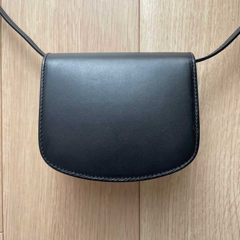 A.P.C. Black Leather Mini Shoulder Bag - image 4