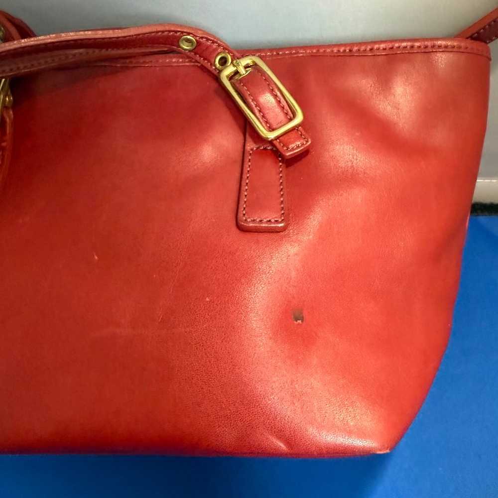 Vintage Coach Bag 9846 Red Legacy Mini Market Tot… - image 4