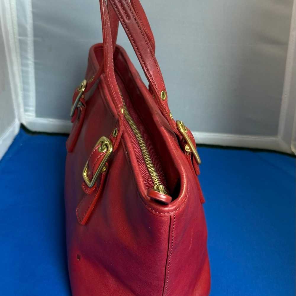 Vintage Coach Bag 9846 Red Legacy Mini Market Tot… - image 5