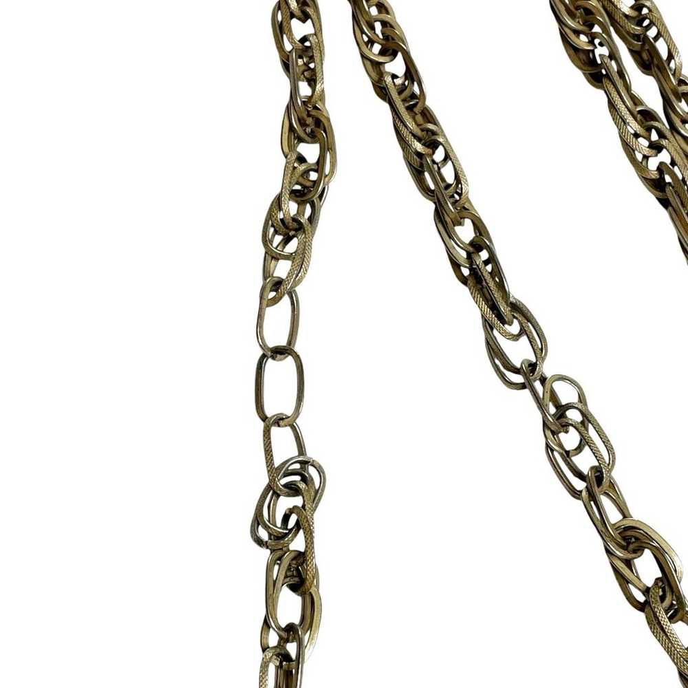 Whiting & Davis Vintage Matte Gold Chunky Chain M… - image 3