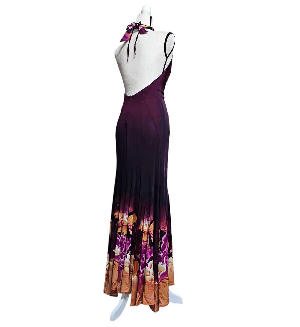 Just Cavalli Silk Floral Print Halter Style Dress… - image 2