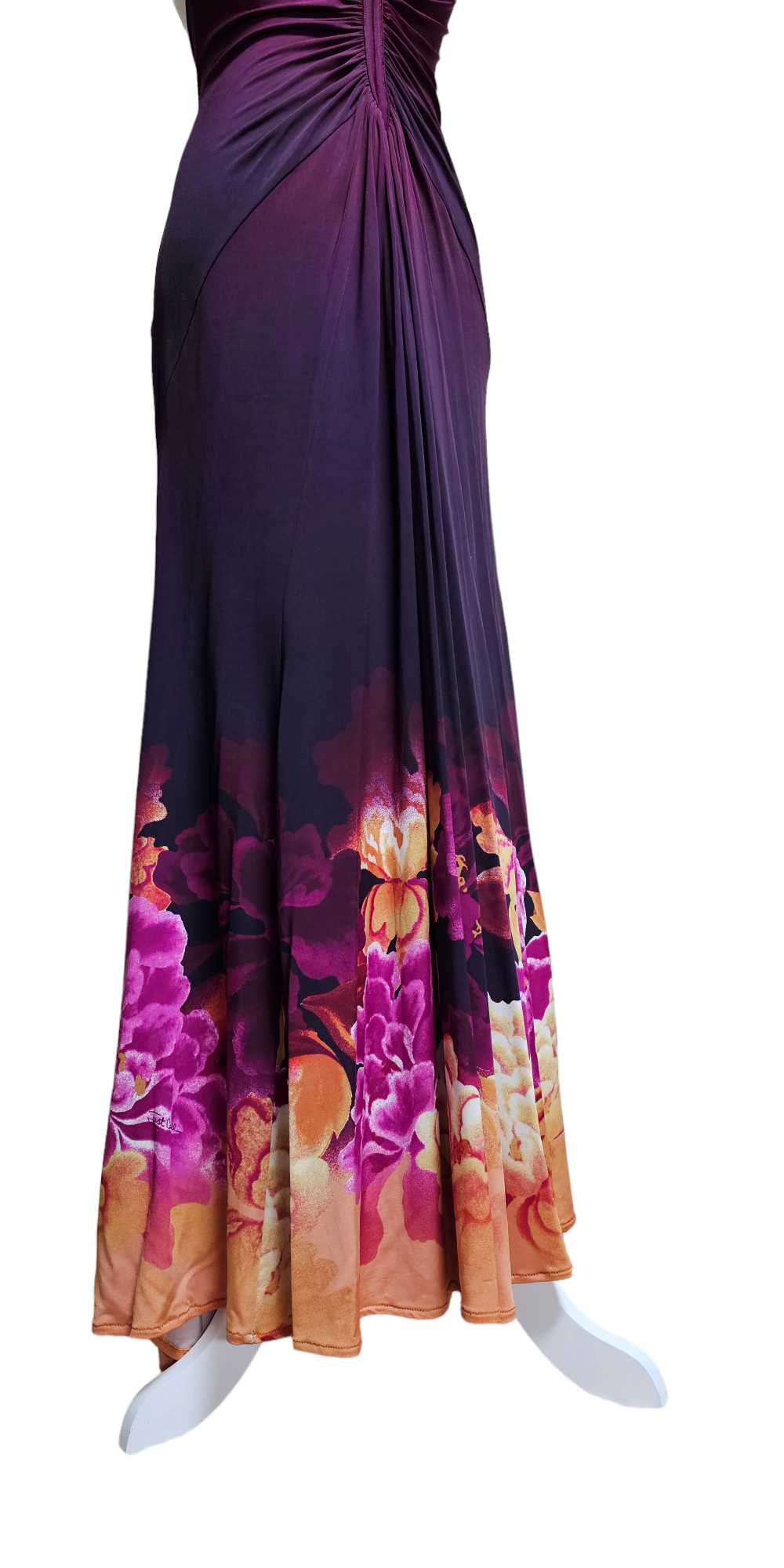 Just Cavalli Silk Floral Print Halter Style Dress… - image 9