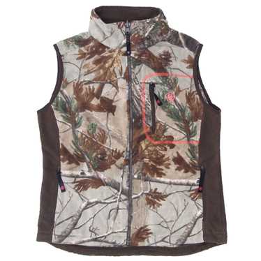 Ladies Game Winner Forest Camo Fleece Vest - image 1