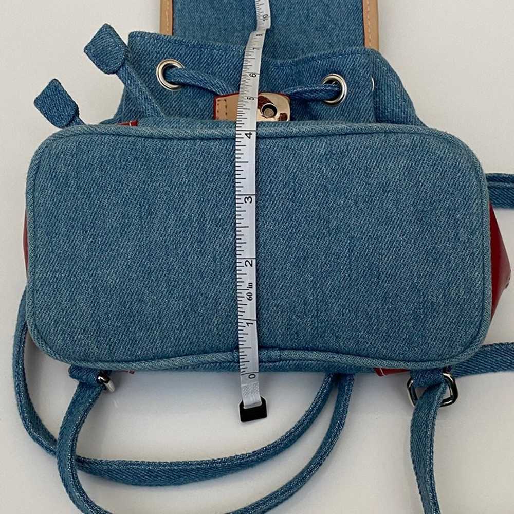 Tommy Hilfiger Mini Denim Backpack with Key Chain - image 10