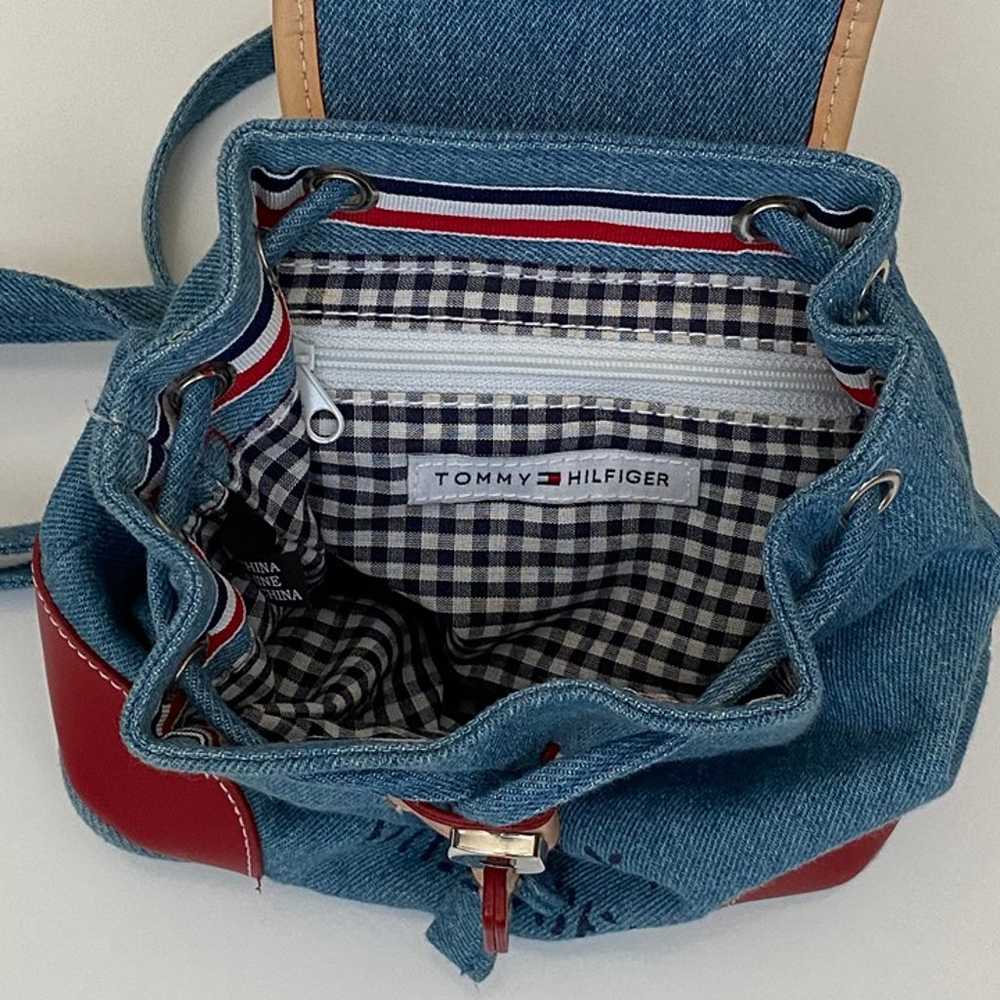 Tommy Hilfiger Mini Denim Backpack with Key Chain - image 4