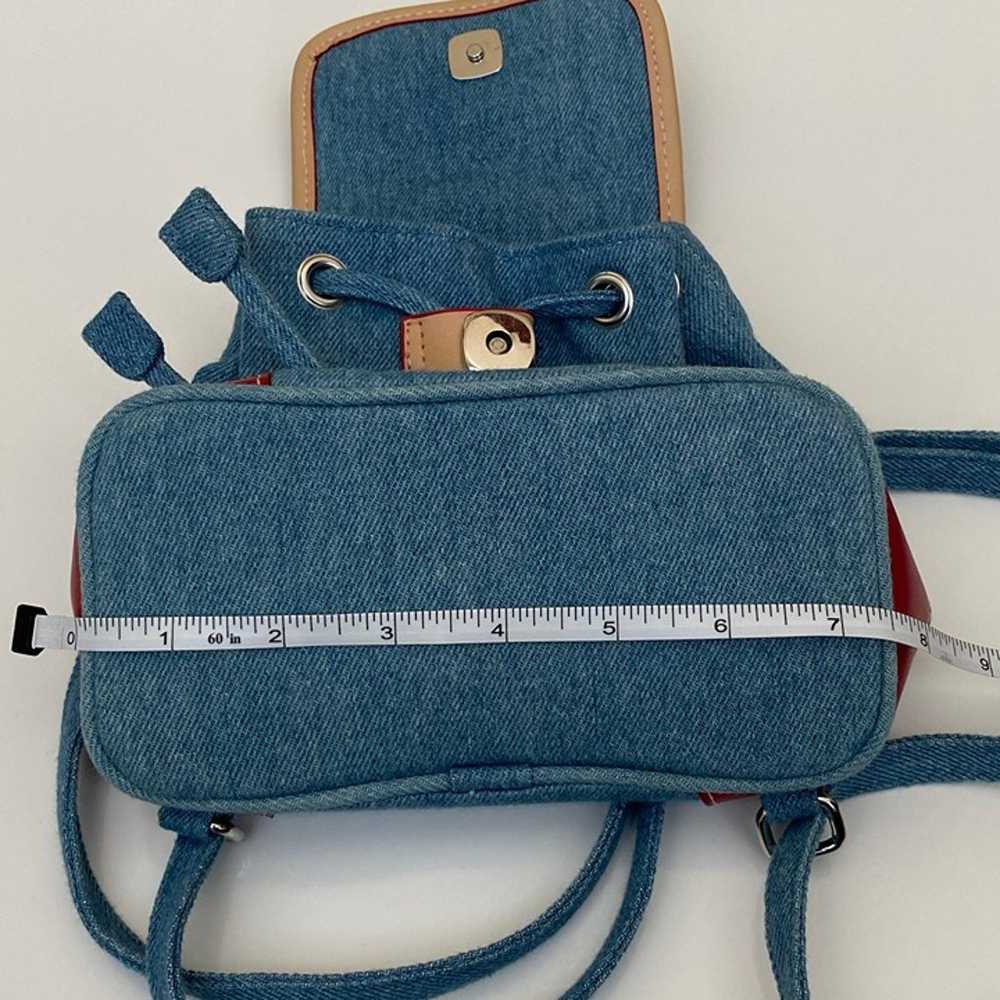 Tommy Hilfiger Mini Denim Backpack with Key Chain - image 9