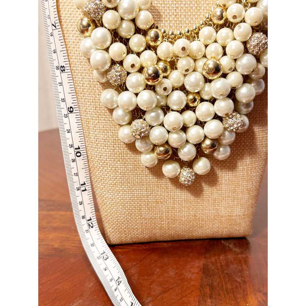 Other Women's Faux Pearl/Bead/Rhinestone Cluster … - image 5