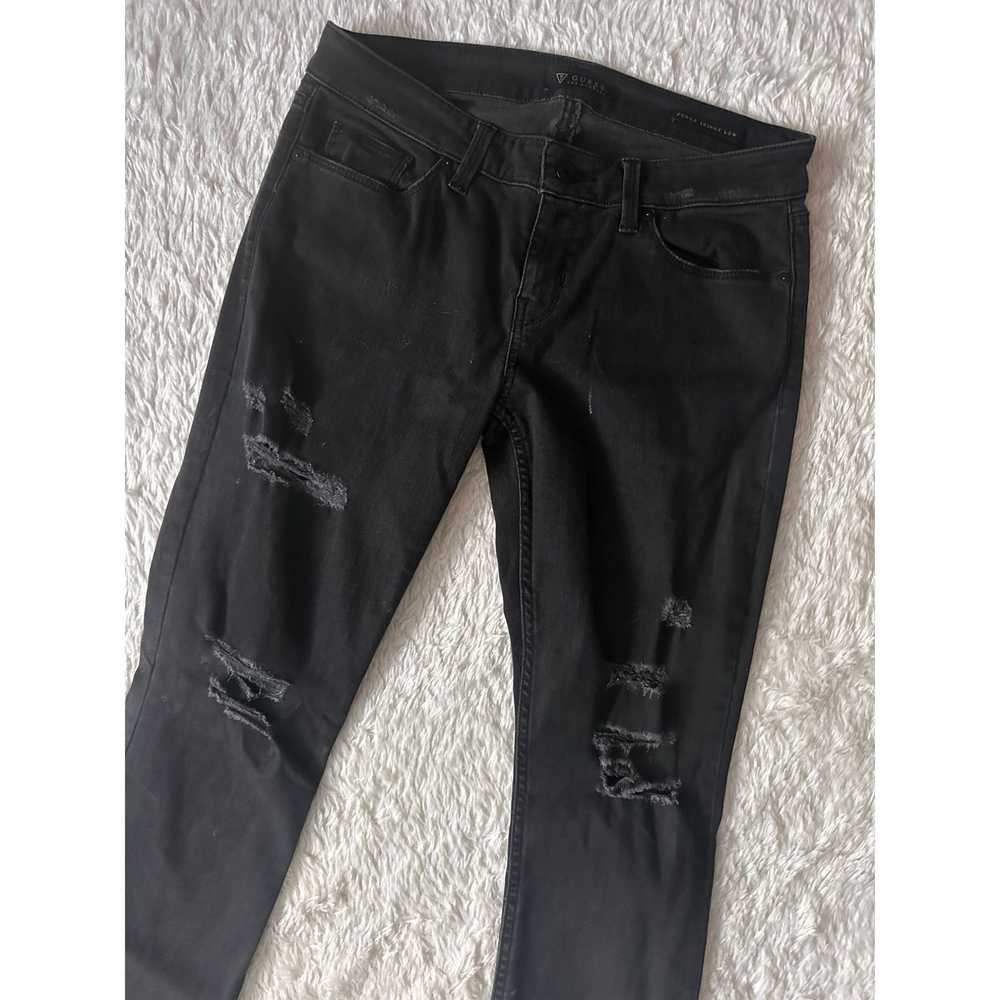 Guess GUESS black distressed Power Skinny Low Ris… - image 4