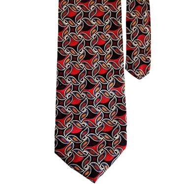 Balmain Pierre Balmain Couture Tie Silk Red Brown 