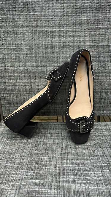 Prada × Vintage PRADA Suede Studded Accent Pumps