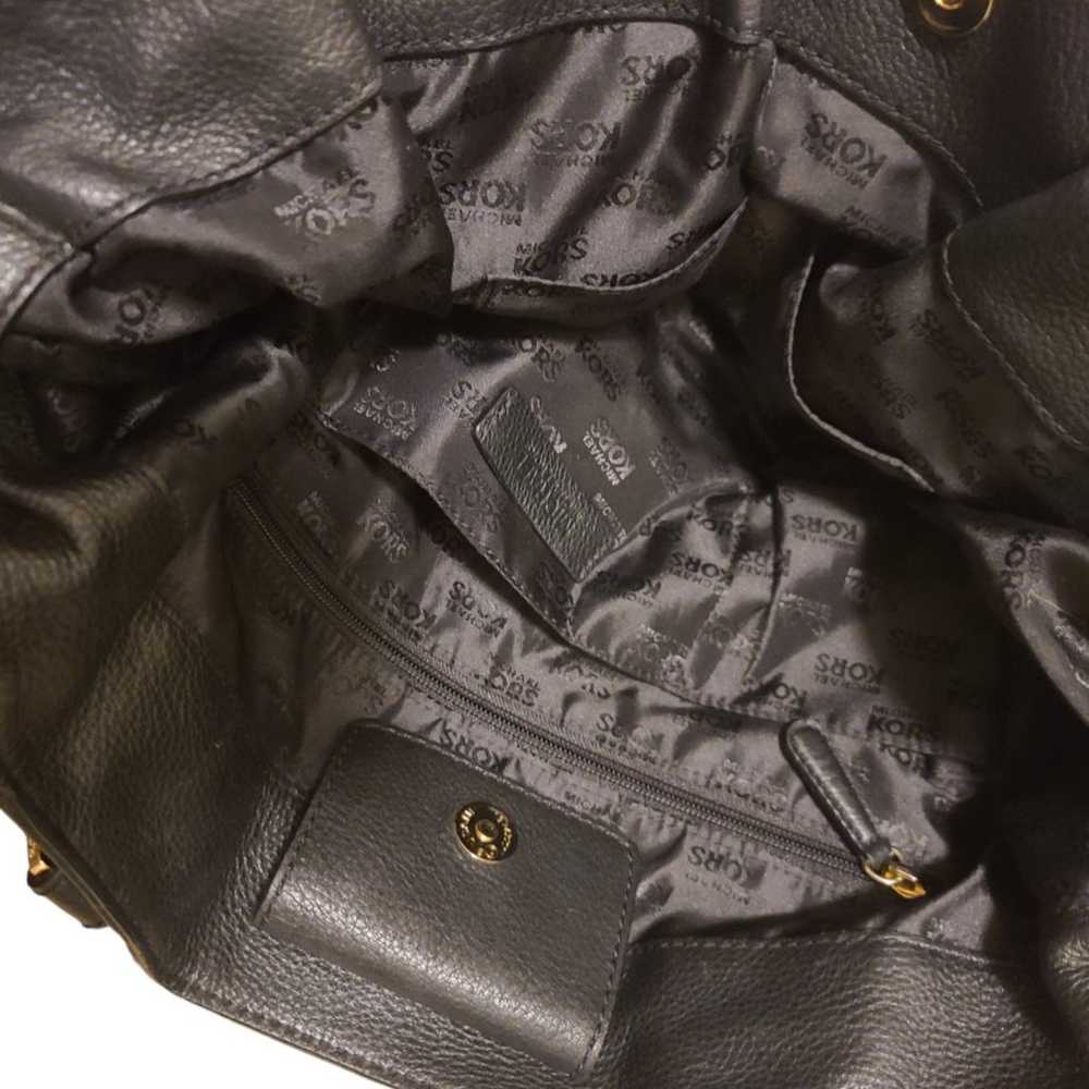 Michael Kors Gansevoort Large Black Leather Tote - image 10