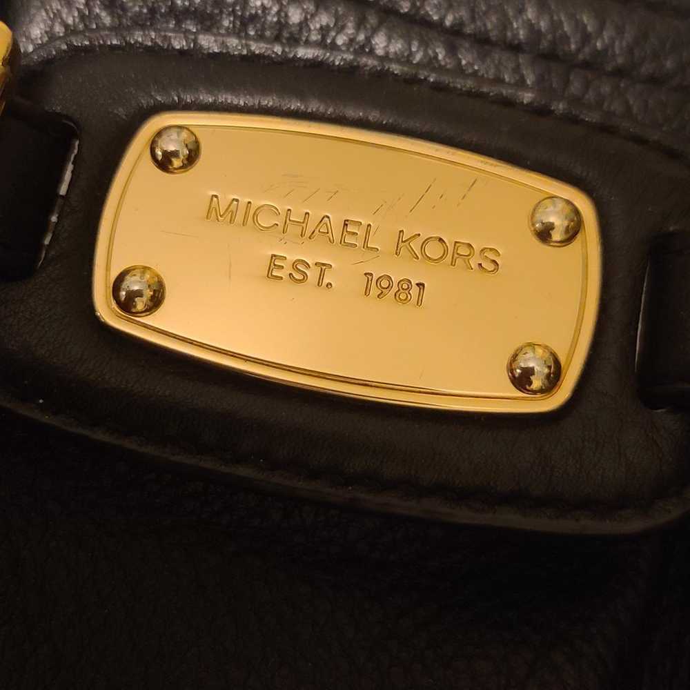 Michael Kors Gansevoort Large Black Leather Tote - image 12