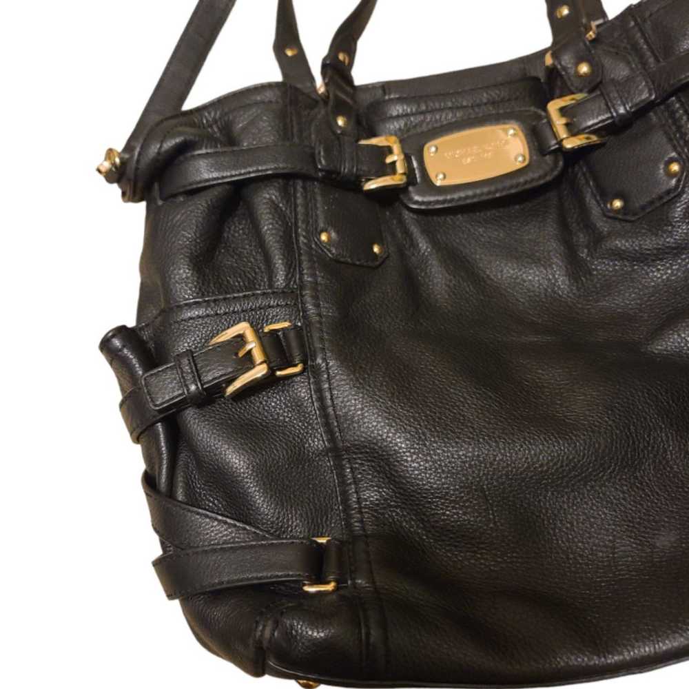 Michael Kors Gansevoort Large Black Leather Tote - image 3