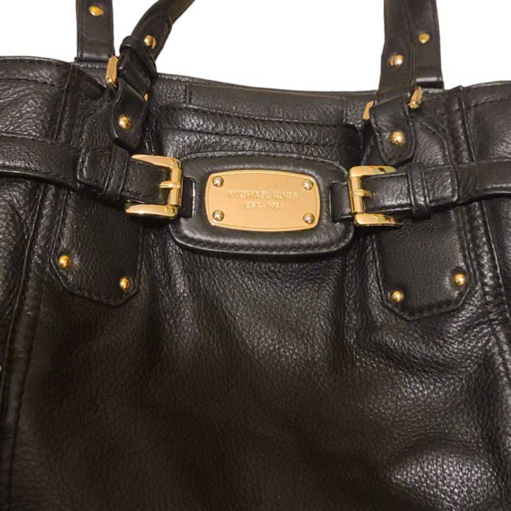 Michael Kors Gansevoort Large Black Leather Tote - image 4