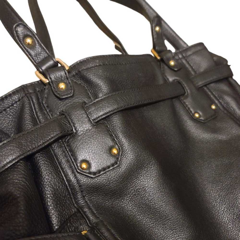 Michael Kors Gansevoort Large Black Leather Tote - image 9