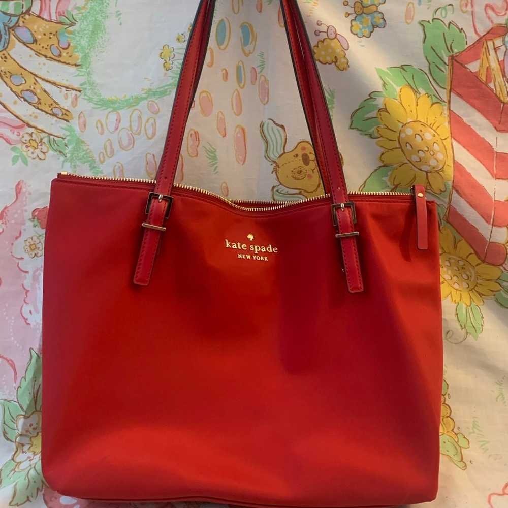 Royal Red Kate Spade Watson lane Maya tote bag - image 1