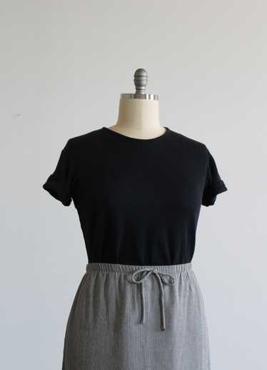 ash black textured tee - image 1