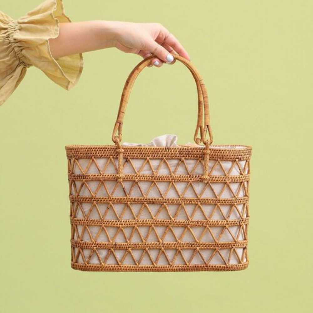 Demi-Luxe BEAMS / ATA Openwork Basket Bag - image 1