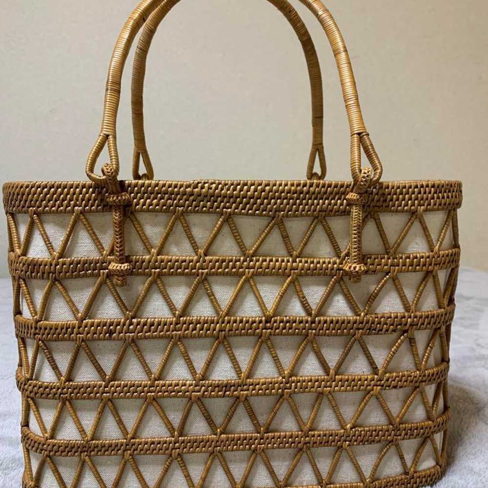 Demi-Luxe BEAMS / ATA Openwork Basket Bag - image 3