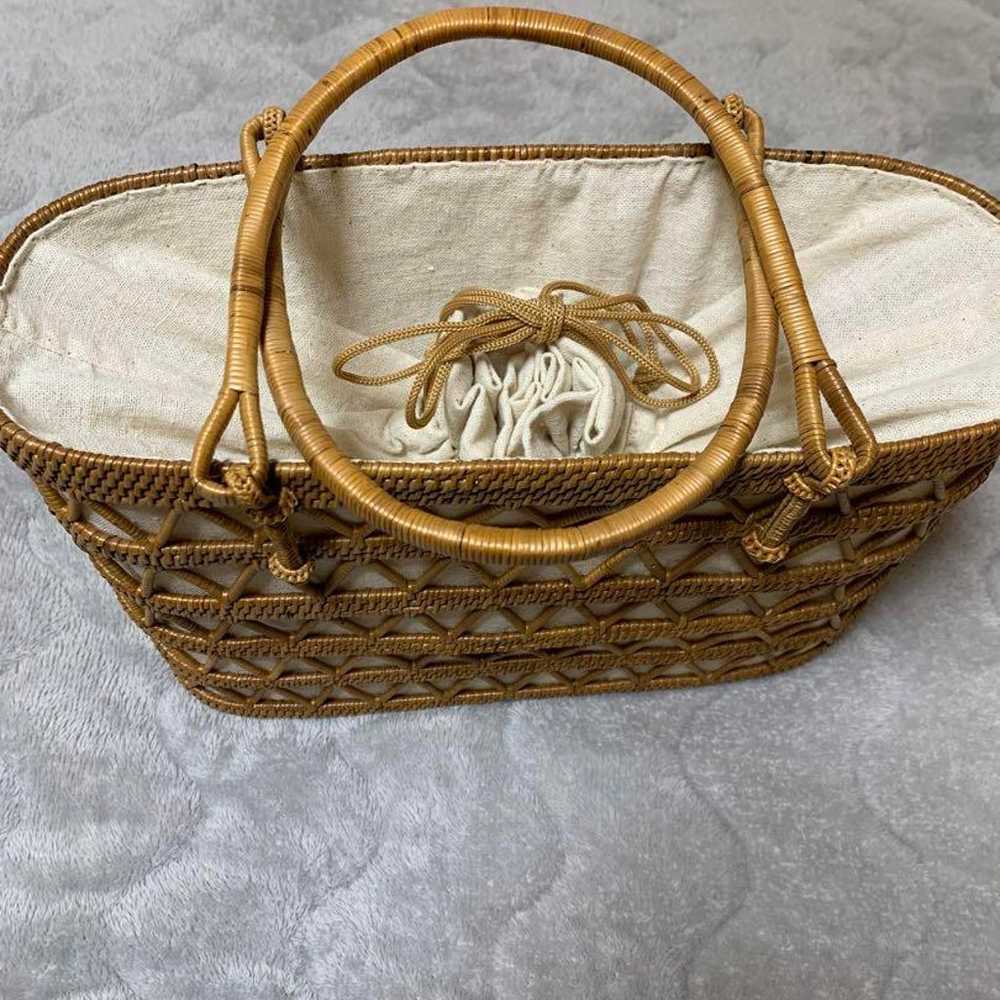 Demi-Luxe BEAMS / ATA Openwork Basket Bag - image 4