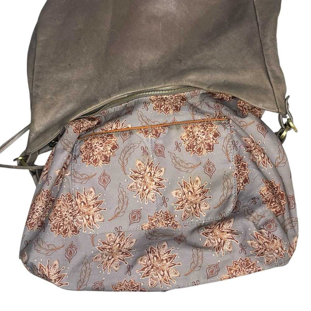 Hobo Hobo Original Shoulder Bag Gray Supple Leath… - image 11