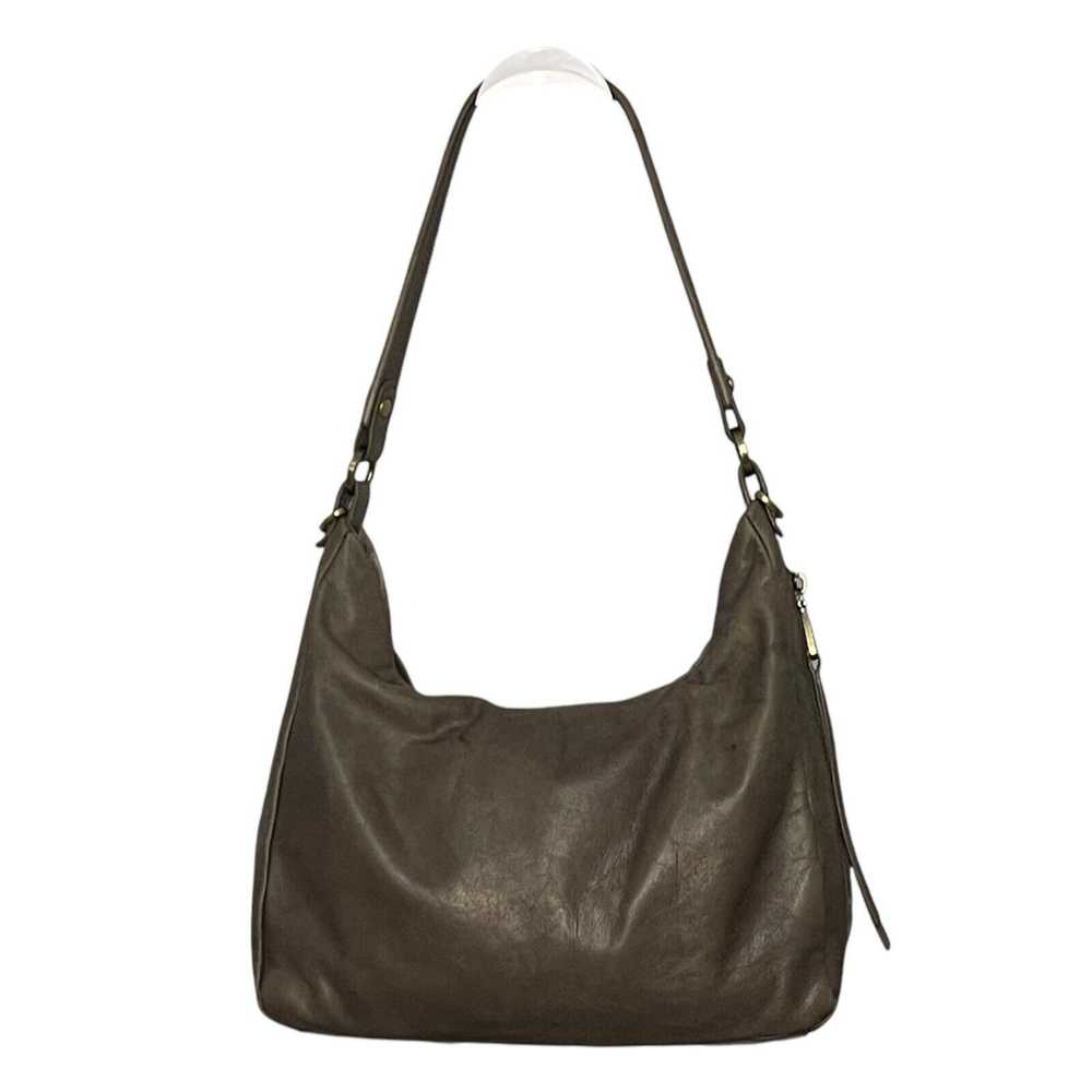 Hobo Hobo Original Shoulder Bag Gray Supple Leath… - image 2