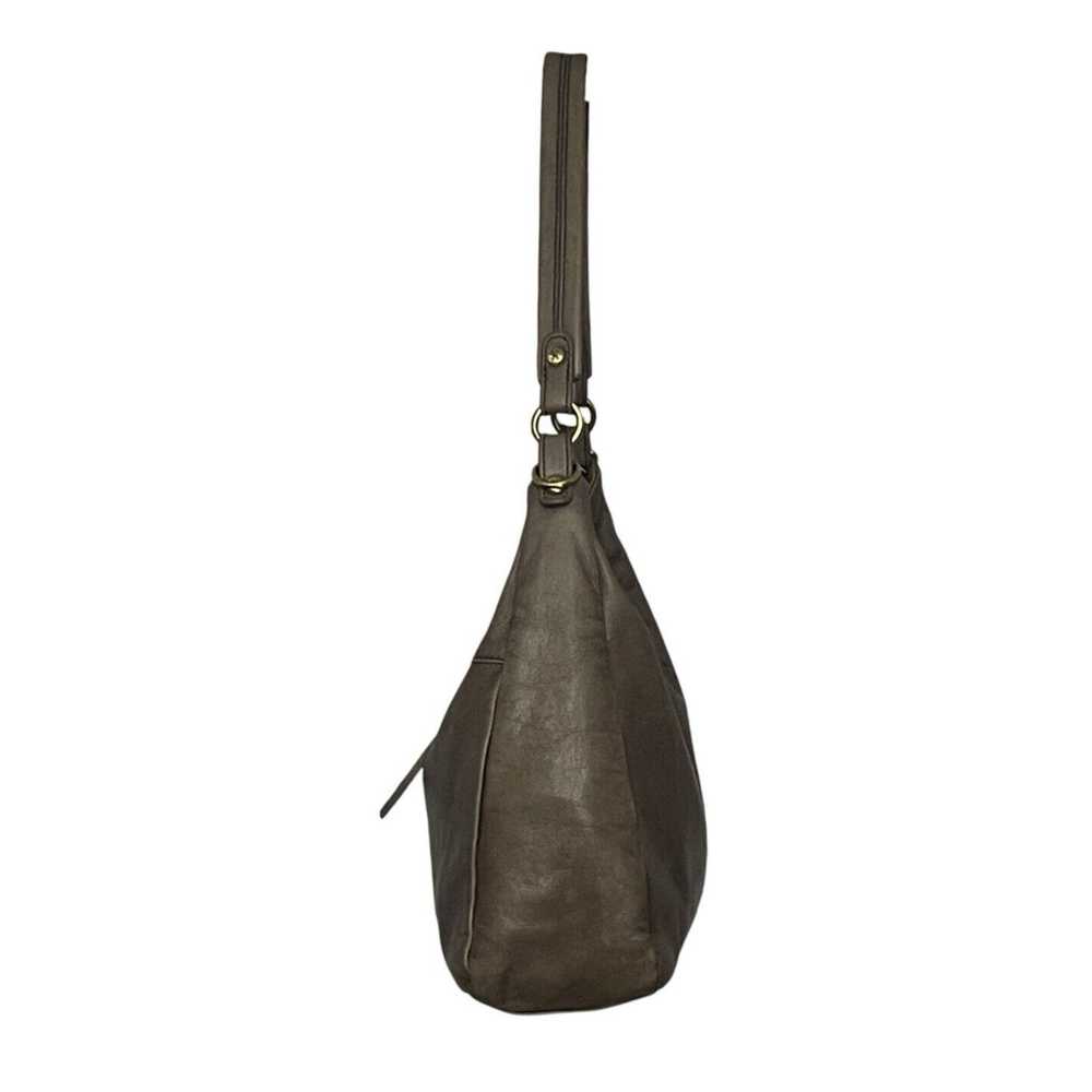 Hobo Hobo Original Shoulder Bag Gray Supple Leath… - image 4