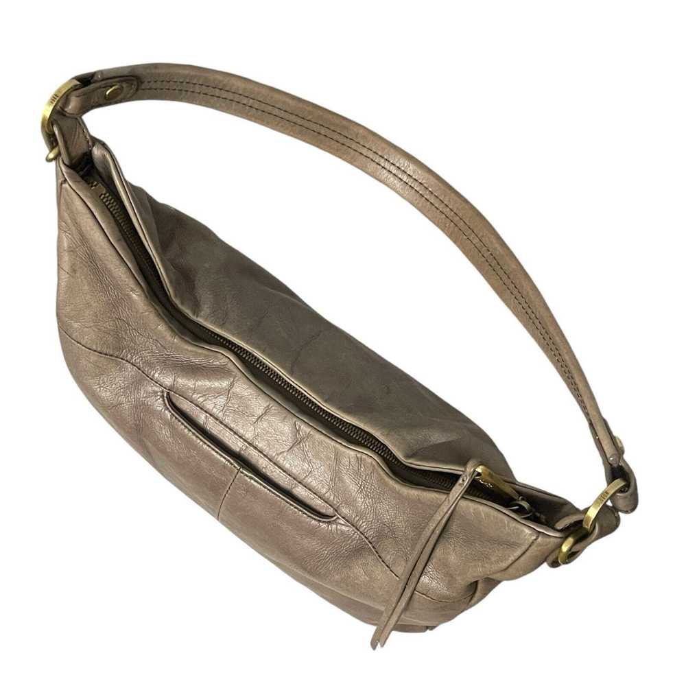 Hobo Hobo Original Shoulder Bag Gray Supple Leath… - image 5