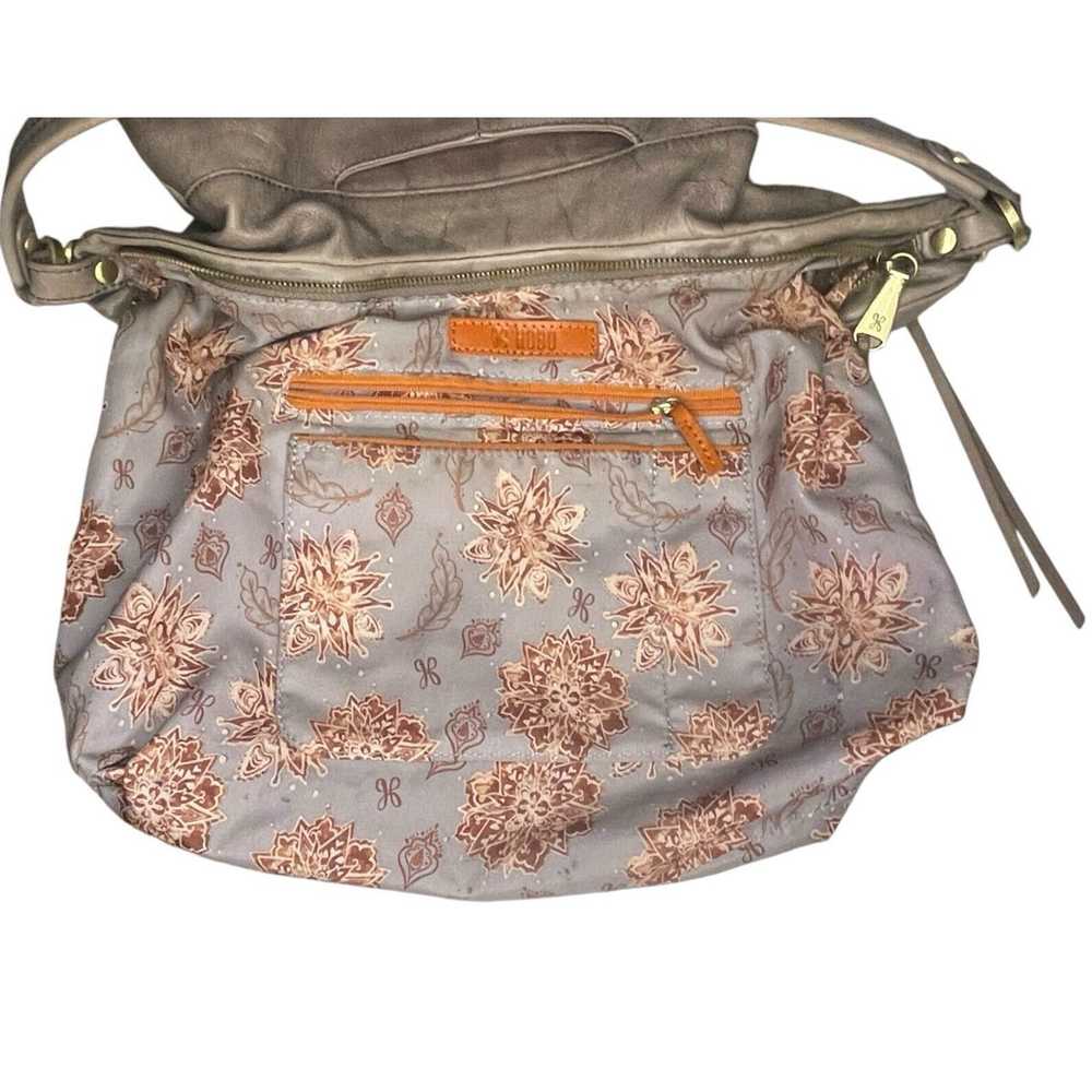 Hobo Hobo Original Shoulder Bag Gray Supple Leath… - image 8