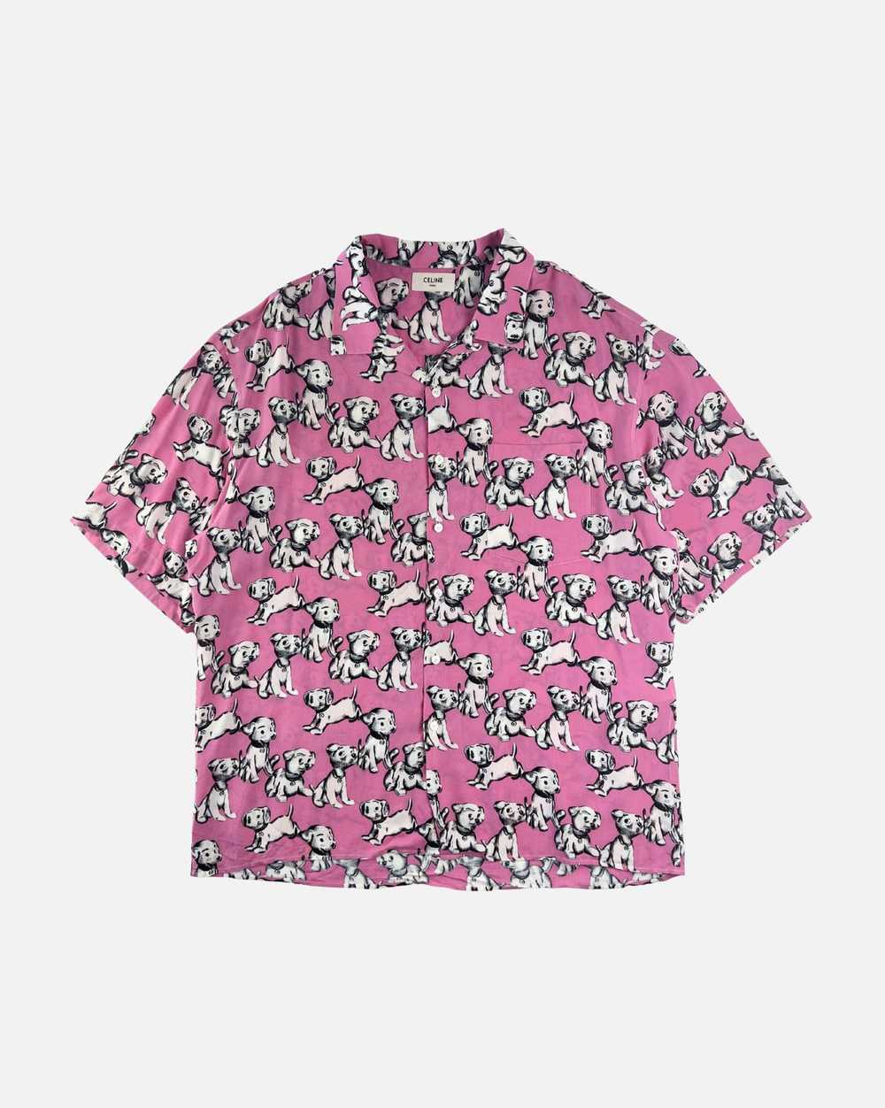 Celine Celine SS22 Pink Puppy Shirt - image 1